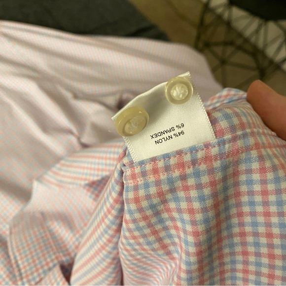 Peter Millar check gingham soft long sleeve button up shirt XL mens - Picture 8 of 9